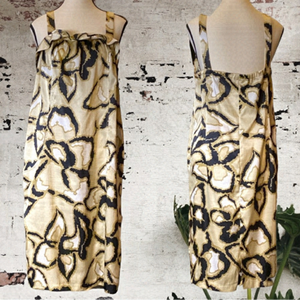 ELISA Landri for Malindrina- Vrisea sleeveless shift dress silky abstract floral